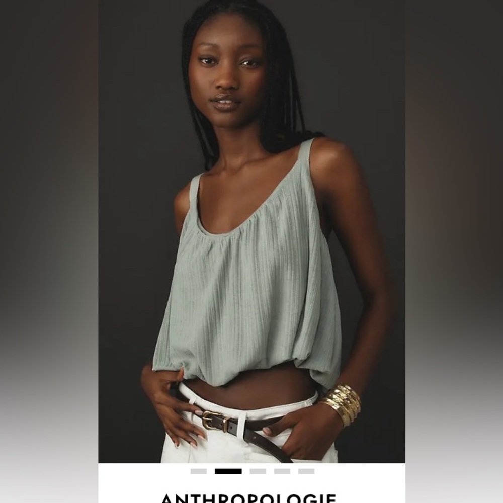 Anthropologie Women's Light greenCamisole